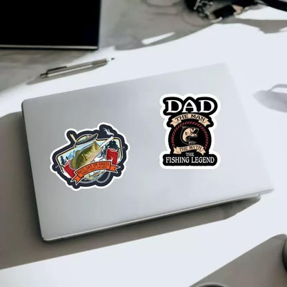 210 Pack Fishing Stickers for Tackle Box Car Bumper Water Bottles Laptop, Waterproof Ocean Animal Fish Stickers Bulk Gift for Adults Mens Boy, Outdoor Hunting Boat Decals Sticker - color: Fishing Stickers