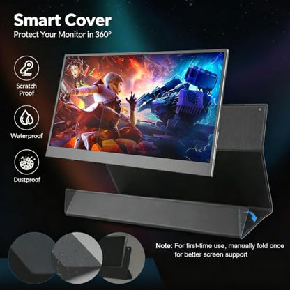 14" Portable Touchscreen Travel Monitor 1920 * 1200P IPS/HDR Laptop Screen Extender for Gaming and Computer Display, Compatible with Laptop PC Phone PS4/PS5 Switch - size: 14"