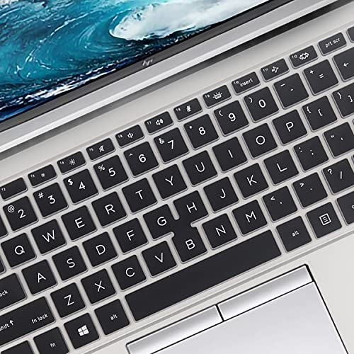 Keyboard Cover for HP EliteBook 840 845 G7 G8 14 inch Laptop Notebook PC Model Accessories Keyboard Protective Skin (Not fit New 840 845 G9 G10 G11)-Black - color: Black