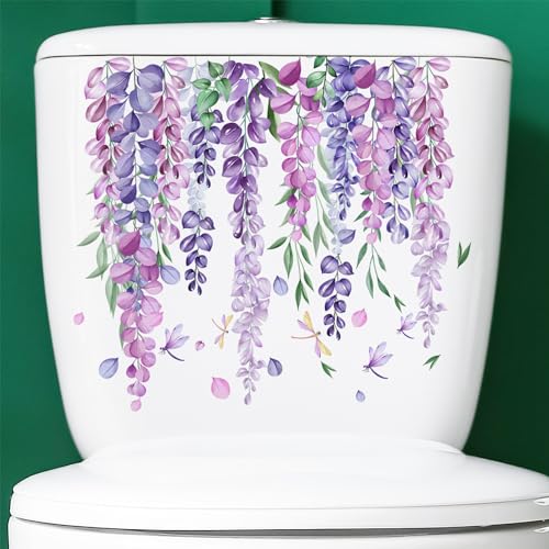 5Sheets Fall Thanksgiving Toilet Stickers Self-Adhesive Toilet Lid Stickers Bathroom Wall Sticker Decor Decal - color: Style-m