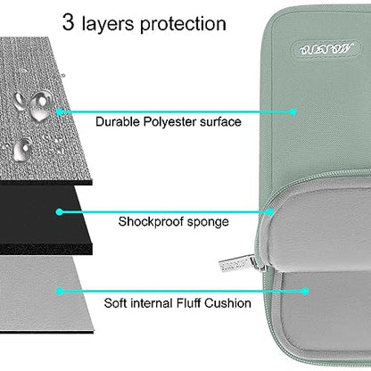 MOSISO Laptop Case 13 inch, Laptop Sleeve Bag with Pocket | Compatible with MacBook Neo A3404 2026/Air/Pro 13 M5/M4/M3/M2/M1 2026-2016, Polyester Vertical Computer Bag, Antique Green - color: Antique Green, size: 13 inch