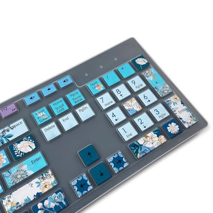 Keyboard Cover for Dell KM636 KB216 KB216t/d/p Keyboard, Dell Optiplex 3050 3240 5250 5460 7450 7050, Inspiron Desktop 3475 3477 3670 5400 5490 7700 7790,Peony - color: Peony