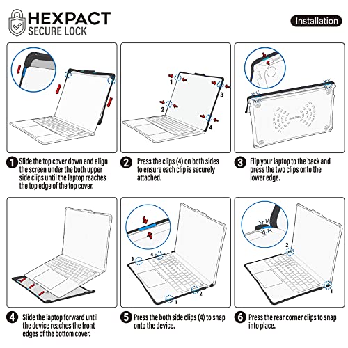 IBENZER Hexpact Protective MacBook Air 13 inch Case M5 2026 M4 2025 M3 M2 2024-2022 A3449 A3240 A3113 A2681, Heavy Duty Case & KeyboardCover & ScreenFilm, Pinkish, HPE-KK-PKSH+2 - color: Pinkish
