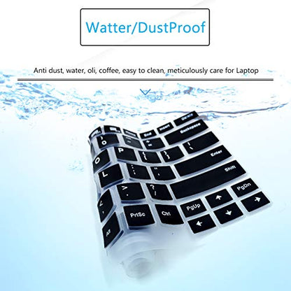 Keyboard Cover for 14“ Lenovo Thinkpad T14 Gen 2/1, E14 Gen 4/3/2, T14s Gen 3/2/1, L14 Gen 3/2, Thinkpad T490 T495 T480 T480S T470, ThinkPad P14s, X1 Carbon 8th/7th/6th, Thinkpad X1 Extreme Gen 1 2 3 - color: Black