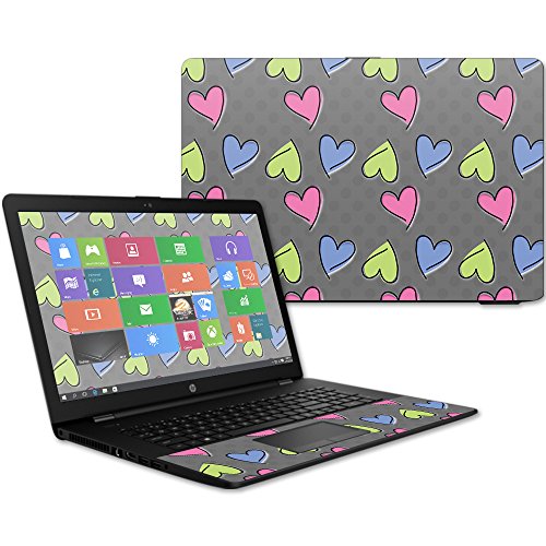 MightySkins Skin Compatible with HP 17t Laptop 17.3" (2017) - Girly | Protective, Durable, and Unique Vinyl Decal wrap Cover | Easy to Apply, Remove, and Change Styles | Made in The USA - color: Girly