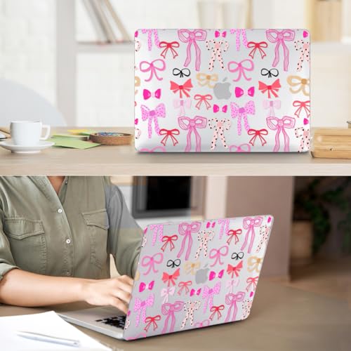 Compatible with MacBook Neo Case 13 inch 2026 Release A3404 with A18 Pro Chip, Anti-Crack & Scratch Protective Hard Shell Case & Keyboard Cover & Screen Protector & Webcam Cover, Bowknot - color: Bowknot