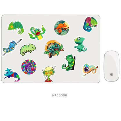 50Pcs Chameleon Stickers - Waterproof Vinyl Removable No Residue Stickers, for Skateboard Fridge Laptop Phone Luggage, Suitable for Kids Girls Adults Boys(Chameleon) - color: Chameleon