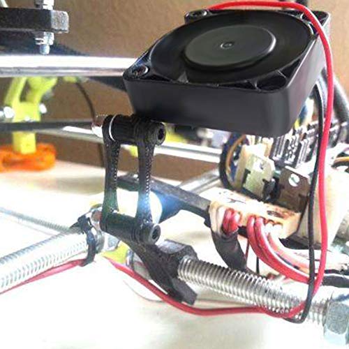 UMLIFE 4PCS 3D Printer Cooling Fan 40mmx40mmx10mm Oil Bearing Blower Fan DC 12V Brushless Cooling Fan with 2 Pin Terminal for Hotend Extruder Heatsinks Makerbot MK7 MK8 CPU Chip (12V 0.08A) - color: 12V(4010)