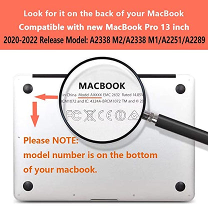 CISSOOK Compatible with M2 MacBook Pro 13 Inch Case 2025-2020 Release M1 M2 A2338 A2289 A2251, Plastic Hard Shell Case & Keyboard Cover for MacBook Pro 13 with Touch Bar, Golden Flowers - color: Pro13inch-Golden Flowers