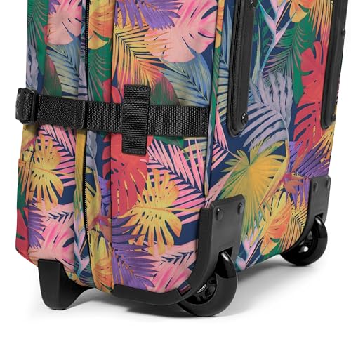 EASTPAK Tranverz M – 78L Medium Soft Sided Checked Luggage, Dual Compartments, TSA Lock, Compression Straps & Smooth Inline Wheels, Brize Retro Navy - color: Brize Retro Navy, size: 78 Liter Checked Bag