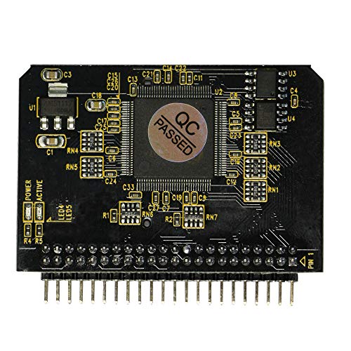 GINTOOYUN SD Card to 2.5 Inch IDE Adapter，SD SDHC SDXC MMC Memory Card to IDE 2.5" 44 Pin Male Adapter Converter
