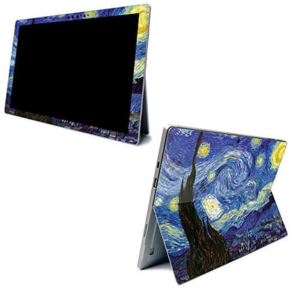 MightySkins Skin for Microsoft Surface Pro 7 - Starry Night | Protective, Durable, and Unique Vinyl Decal Wrap Cover | Easy to Apply, Remove, and Change Styles | Made in The USA - color: Starry Night