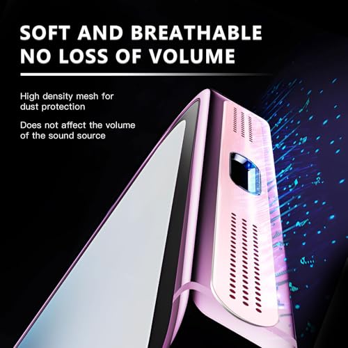 MysticHome for iPhone 17/16 Accessories, 5 Pcs Cell Phone Speaker Anti-Dust Plugs, 1 Pcs USB C Dust Plug, Compatible with Speaker Dust Cover,Pink - color: Pink