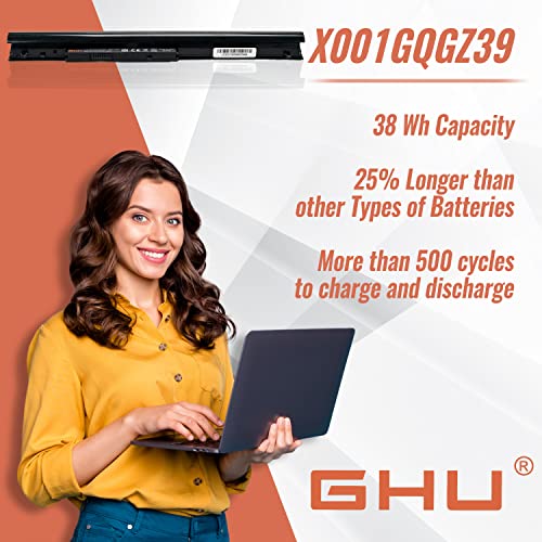 GHU LA04 Battery 38Wh 14.8V for HP Pavilion TouchSmart 14 15, Compatible with 776622-001 728460-001 HSTNN-UB5M HSTNN-UB5N