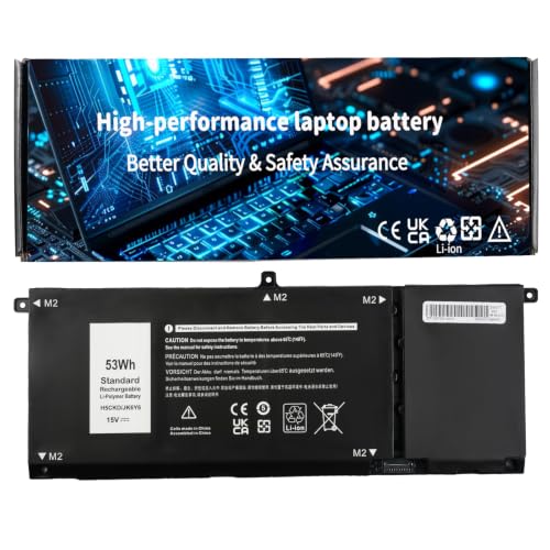 15V H5CKD Battery for Dell Inspiron 7506 7405 7306 7300 7500 | Battery Replacement for 5406 5400 5502 5501 5402 5401 5505 5300 5301 5508 5509 Latitude 3410 3510 Vostro p102f p126g 7T8CD - size: 11.22*4.96*1.06inch H5CKD