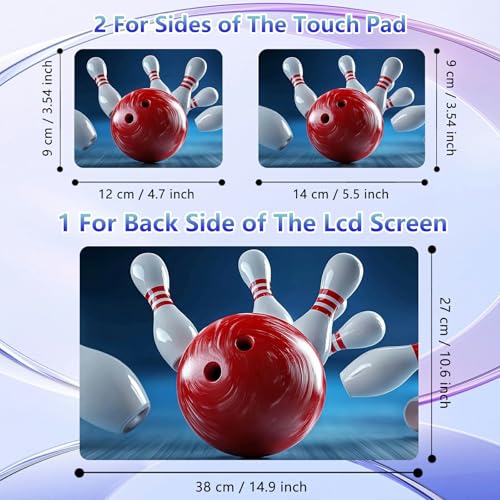 Laptop Skin Sticker Decal Cover,Bowling Ball | DIGTIALL Universal Laptop Skin Sticker, Waterproof Removable Notebook Decal Protector Cover for 12 13 14 15 Inch Laptops - color: Bowling Ball