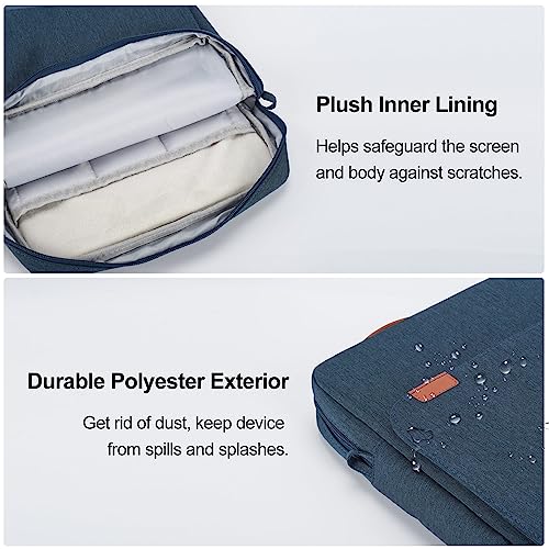 12.9-14.2 Inch Tablet Sleeve Bag for Samsung Galaxy Tab S11 S10 S9 S8 Ultra 14.6",13" iPad Air M2 M3 M4/Pro M5 M4/Pro 12.9, MacBook Air 13.6"/Pro 14.2"/Neo 13/Surface Laptop/Surface Pro 11 Case-Blue - color: Blue