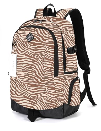 rickyh style School Backpack Travel Bag for Men & Women Lightweight College Back Pack with Laptop Compartmen - color: 09bw