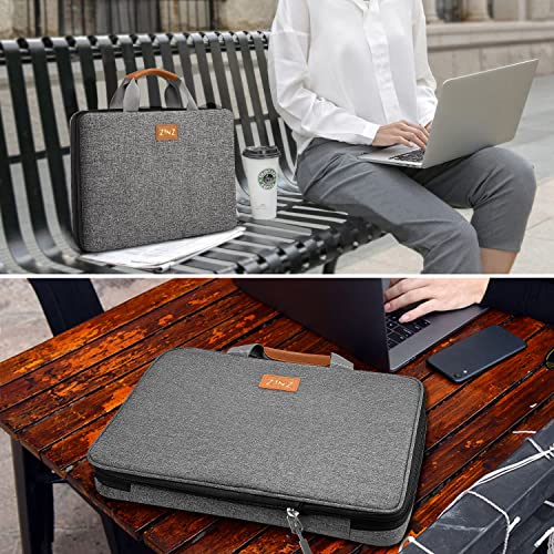 Slim Expandable Laptop Case 15.6 Inch Sleeve Upgraded Protective Durable Recycled Carrying Case Compatible with MacBook 15" & 16" and Most 15" 15.6" 16" Notebook,D01G03 - color: D01g03, size: 15.6"