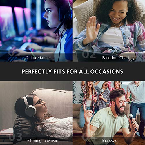 UGREEN Headphone Splitter 3.5mm 2 Female to 1 Male Mic and Audio Y Splitter TRRS Headset Adapter Bundle USB to Audio Jack Sound Card Adapter with Dual TRS 3-Pole Headphone and Microphone