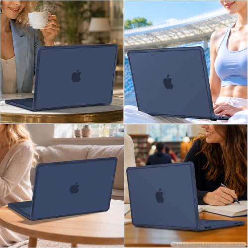 MOSISO Compatible with MacBook Neo Case 13 inch 2026 A3404 A18 Pro Chip | Anti-Cracking Cover Matte Finish Seamlessly Closes Protective Hard Shell Case Cover with TPU Bumper, Indigo - color: Indigo
