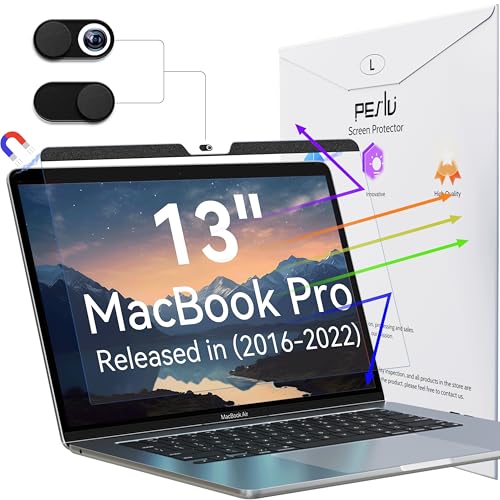 Peslv Magnetic Anti Blue Light Screen Protector for MacBook Pro 13 Inch (2016-2022, M1, M2), Removable Glare Filter for 13.3" Mac Laptop Computer - size: MacBook Pro 13"(2016-2022)