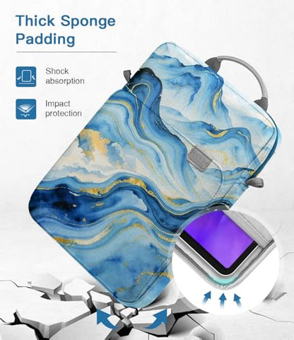 MoKo 9-11 Inch Tablet Sleeve Bag Handle Carrying Case with Shoulder Strap | Fits iPad Pro/Air/A16 11-inch, iPad 10th 10.9-inch, iPad 9/8/7th 10.2-inch, iPadAir 5/4th 10.9-inch, Cloudy Blue - color: Cloudy Blue, size: 9-11 inch