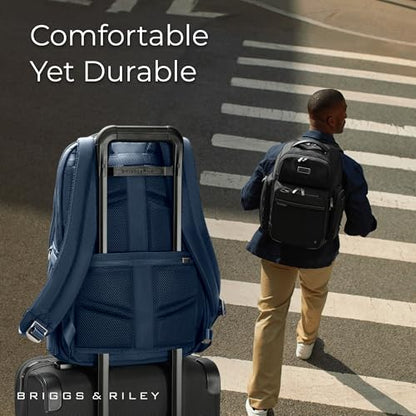 Briggs & Riley @work Medium Backpack - color: Navy, size: Medium Backpack