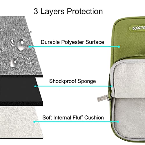 MOSISO Laptop Case 13 inch, Laptop Sleeve Bag with Pocket | Compatible with MacBook Neo A3404 2026/Air/Pro 13 M5/M4/M3/M2/M1 2026-2016, Polyester Vertical Computer Bag, Chartreuse - color: Chartreuse, size: 13 inch