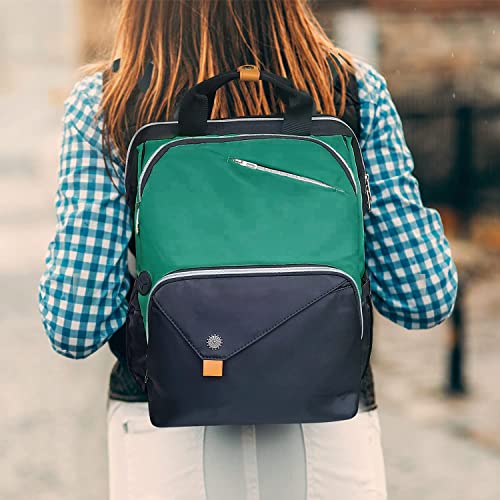 Hap Tim Womens Laptop Backpack, Travel Backpack for Women, Work bag, Nurse bag, Carry on Backpack, Nurses Week Gifts for Women（7651-MB） - color: Dark Green
