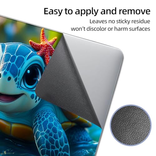 Universal Laptop Skin Sticker Decal, 12"-15.6" Aesthetic Vinyl Wrap, Cute Sea Turtle Starfish Water Waterproof Notebook Cover Art Protector for MacBook HP Dell Lenovo, Fits 13" 14" 15" 15.6" - color: Cute Sea Turtle Starfish Water