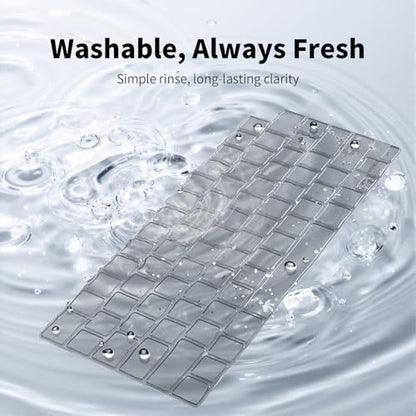 Macaset Keyboard Cover for MacBook Air 13.6"/15" & Pro 14"/16" | US | US Layout | Premium TPU | 0.11mm Ultra-Thin | Skin-Friendly Feel | High Transparency | Air & Pro M5–M1 (2026–2021)