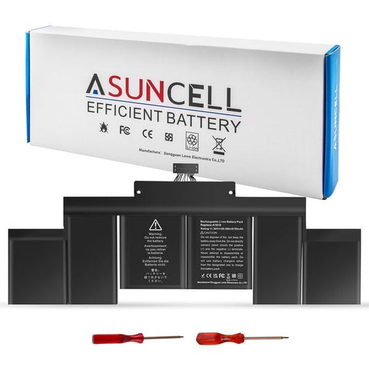 ASUNCELL A1398 Laptop Battery Replacement, EMC 2745 2881 2909 2910, fits A1494 A1618, Compatible with MacBook Pro 15 inch Retina (Late 2013 Mid 2014 Early 2015) [11.36V/99.5Wh] - color: A1618