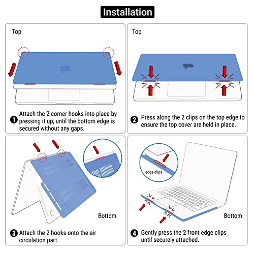 IBENZER Compatible with MacBook Pro 13 Inch Case M2 M1 2026 2025 2024 2023 2022 A2338 A2289 A2251 A2159 A1989 A1706 A1708, Hard Shell Case & Keyboard Cover for Mac Pro 13, Crystal Clear, T13CYCL+1A - color: Crystal Clear