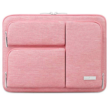 Lacdo 360° Protective Laptop Sleeve Case for 13 inch New MacBook Air M5 A3449 (2026), M4 A3240 2025, M3 A3113, M2 A2681, M1 A2337 | 13 inch New MacBook Neo A18 Pro A3404 (2026) Computer Bag, Peach - color: Peach, size: New MacBook Air/Neo/Pro 13 Inch