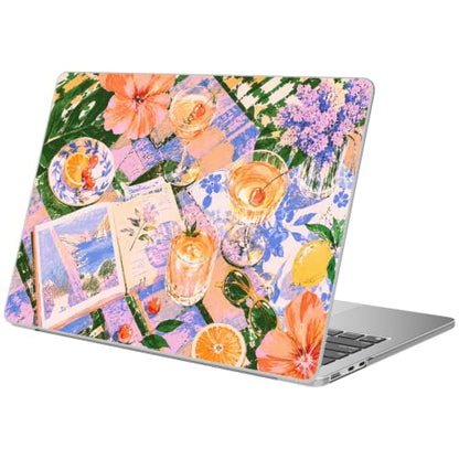 Compatible with MacBook Air 13 inch Case M1 Cute Flower Book | A2337 A2179 A1932 2021-2018 Release | Protective Hard Shell Matte Cover for MacBook Air 13.3 inch - color: Afternoon Tea, size: MacBook Air 13.3 inch M1 A2337 A2179 A1932