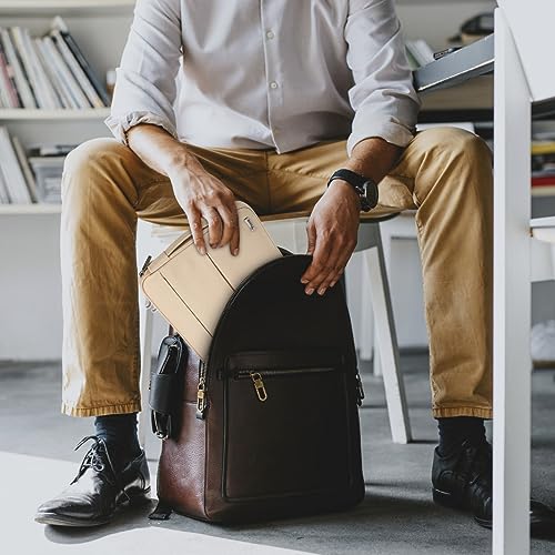 Voova Laptop Sleeve Carrying Case 13 13.6 Inch Compatible with MacBook Air 13 M1/M2/M3/M4, MacBook Pro 13/14, IPad Pro 13, Waterproof Slim Computer Cover Bag, Apricot - color: Apricot, size: 12.6-13.6 Inch