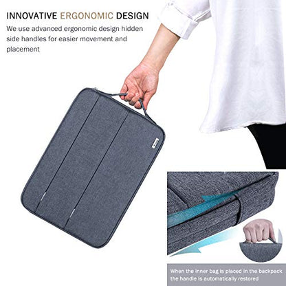 Voova 13.3-13 Inch Laptop Sleeve, Laptop Case, MacBook Case, Dark Gray | Slim splash-proof 13-inch laptop sleeve compatible with MacBook Pro M1-M5 Max, HP, Lenovo, Acer and Asus for daily use - color: Dark Grey, size: 12.6-13.6 Inch