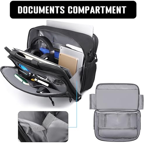 DEYACE Tactical Messenger Laptop Bag Large Military Briefcase 17.3 Inch Computer Work Office Bag for Men YKK-Zippers