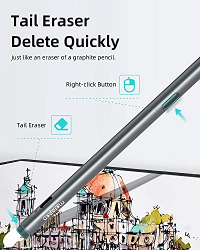 Metapen Stylus Pen M2 for Surface (Premium, 4096 Finest Control, Eraser End) - Compatible with Surface Pro 7//8/9/X//10/11/Book 3/Laptop 4/Studio 2, ASUS VivoBook Flip 14, for Creators,Students,Doers - style: M2