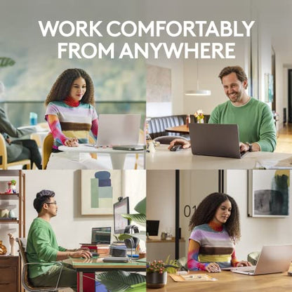 Logitech MX Anywhere 3S Compact Wireless Mouse, Fast Scrolling, 8K DPI Any-Surface Tracking, Quiet Clicks, Programmable Buttons, USB C, Bluetooth, Windows PC, Linux, Chrome, Mac - Pale Grey - color: Pale Grey, style: USB-C Charge