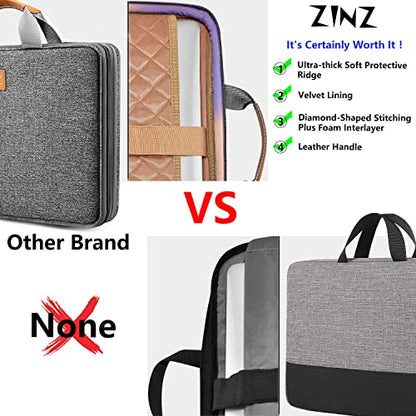 Slim Expandable Laptop Case 15.6 Inch Sleeve Upgraded Protective Durable Recycled Carrying Case Compatible with MacBook 15" & 16" and Most 15" 15.6" 16" Notebook,D01G01 - color: D01g01, size: 15.6"