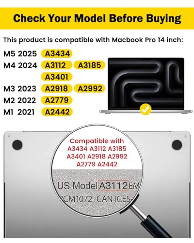 F FORITO 2-Pack 360° Laptop Matte Privacy Screen Compatible with 2025-2021 MacBook Pro 14 inch (M5 M4 M3 M2 M1 Pro Max Chip), Eye Protection and Anti Peeping Laptop Computer Privacy Screen Shield - size: for MacBook Pro 14"(2021-2025, M1 M2 M3 M4 M5)