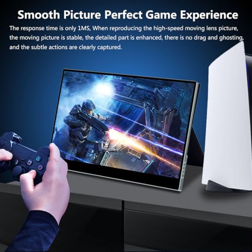 17.3 Inch 4K Touchscreen Portable Monitor, UHD 100% P3 Mobile Monitor Support MPP Stylus HDR IPS Eye Care Game Display USB C Mini HDMI for Xbox,PS4/5,Switch,Laptop,Mac - size: 17.3 Inch