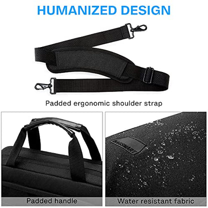 BAGSMART Laptop Bag, 15.6 Inch Briefcase Men, Lockable Computer Bag Work Bag, Water-Repellent Shoulder Messenger Bag Travel Office Business, Black | Work Bag Water-Repellent Shoulder Messenger Bag Travel Office Business - color: Black-15.6 Inch