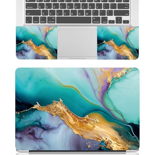 Universal Laptop Skin Sticker Decal for 11.6”12" 13" 13.3" 14" 15" 15.4" 15.6" Reusable Waterproof Scratch-Scratch Resistant Protective Vinyl Laptop Notebook Skin Stickers - Green Marble - color: Green Marble