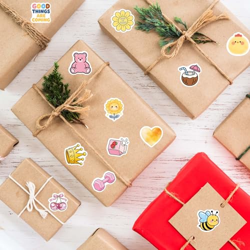 60 Pcs Funny Water Bottle Stickers for Kids | Cute Preppy Aesthetic Waterproof Vinyl Laptop Decals, Luggage Scrapbook Skateboard Phone Case DIY Decoer - color: Non-luminescent-493kscp
