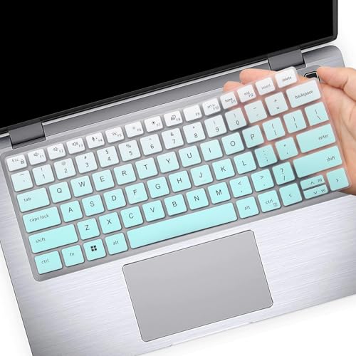 Keyboard Cover Skin for Dell Latitude 3440 5440 5430 5431 5420 14", Dell Latitude 14" 7450 7440 7430 7420 7410, Dell Latitude 14" 9420 9430, Dell Latitude 9520 9510 7520 15.6" Laptop -OmbreMint - color: OmbreMint
