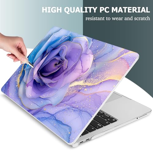 Mektron Case for 2026 MacBook Neo 13-inch A18 Pro chip A3404 Laptop Cover with 13-inch (Diagonal) Liquid Retina Display+ Keyboard Cover+ Screen Protector, Rose Marble - color: Rose Marble