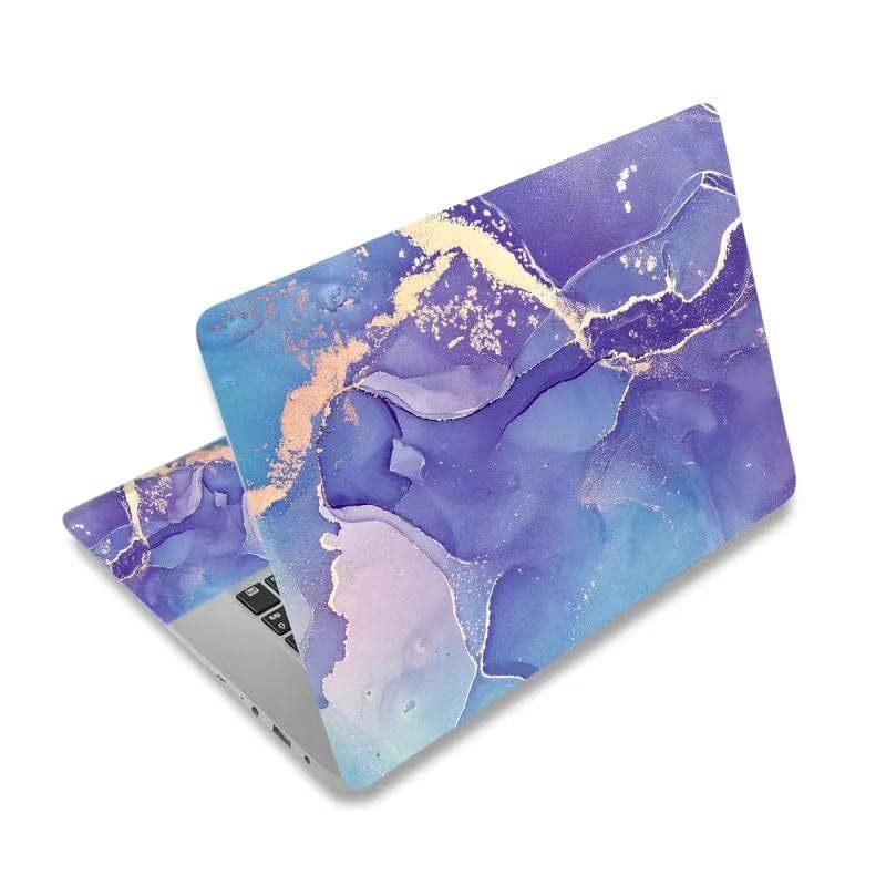 DINKY Laptop Skin Sticker Decal, 12" 13" 13.3" 14" 15" 15.4" 15.6 inch Laptop Universal Reusable Vinyl Skin Stickers Cover Art Decal Notebook PC Personalized Protector-Purple Marble - color: Purple Marble